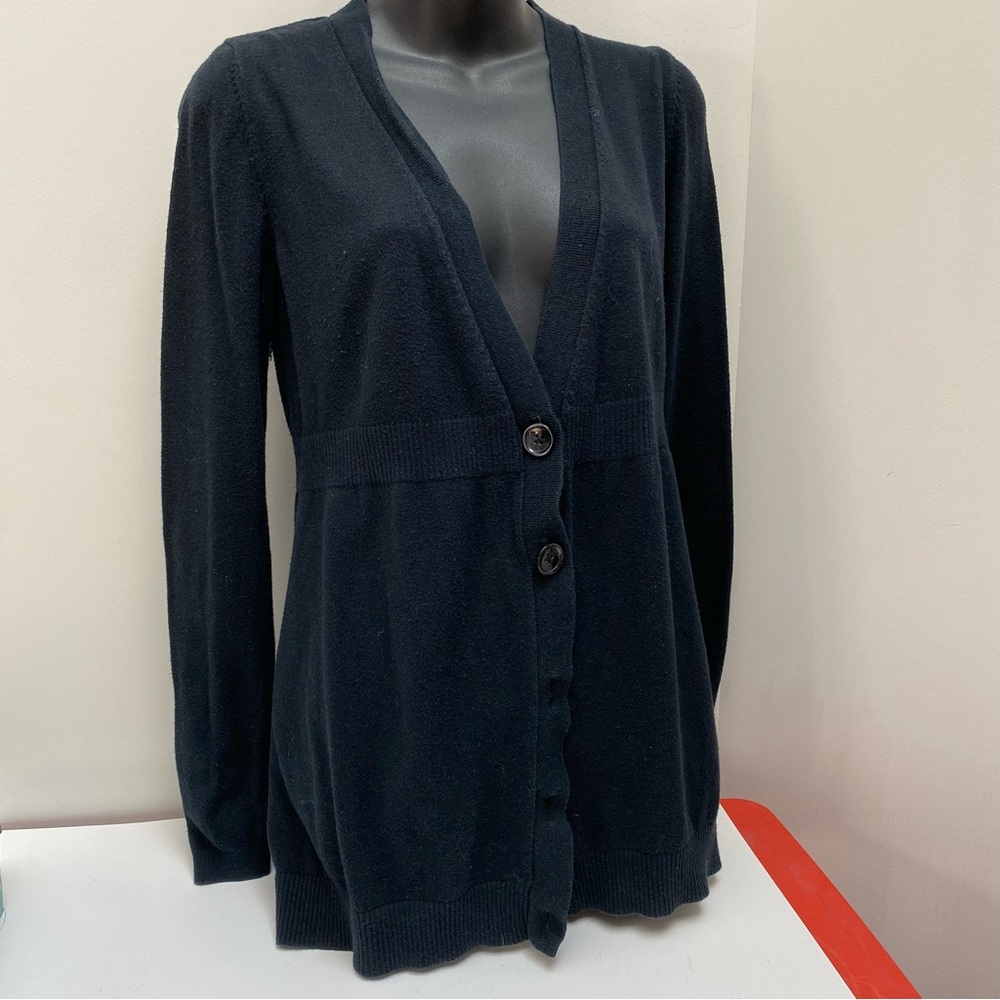 Liz Lange for Target Maternity Black V-Neck Cardigan